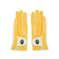 Castelbajac Women's Synthetic Leather Logo Two-Handed Gloves - Yellow