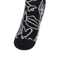 Castelbajac Men's Season Pattern Point Long Socks - Black