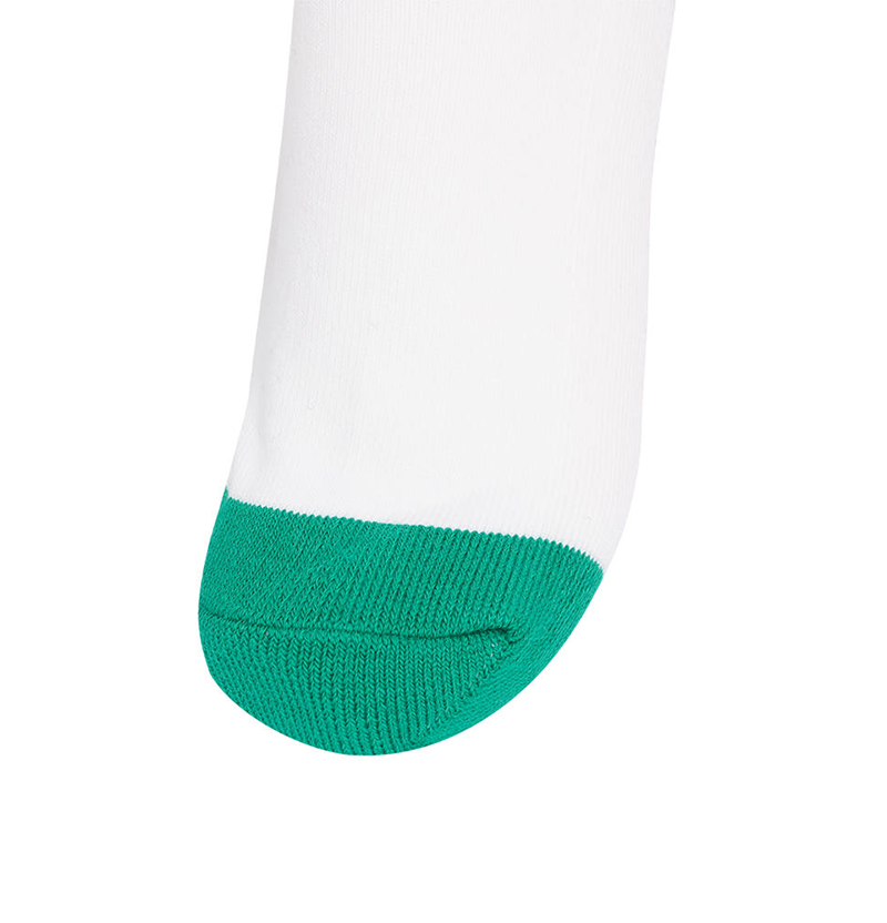 Castelbajac Men's Contrast Accent Long Socks - White