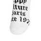 Castelbajac Men's Capsule Line Pattern Point Long Socks - White