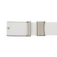 Castelbajac Men's Embossed Buckle Belt - White