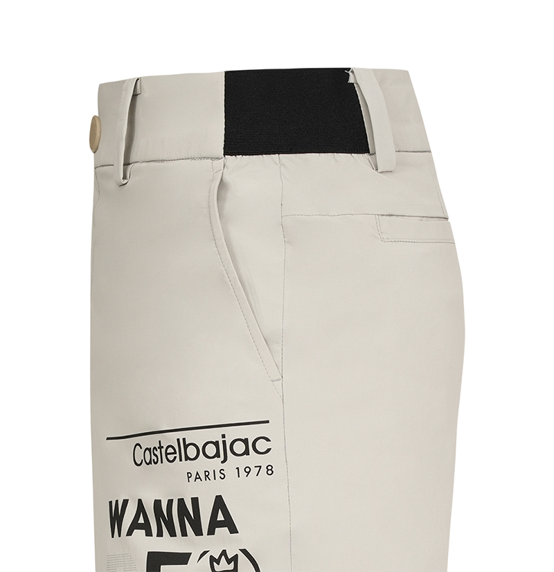 Castelbajac Men's Double-Sided Wool Band 5-Cuff Shorts - 2 Colors