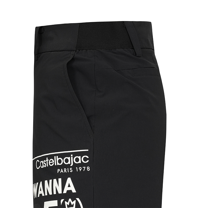 Castelbajac Men's Double-Sided Wool Band 5-Cuff Shorts - 2 Colors