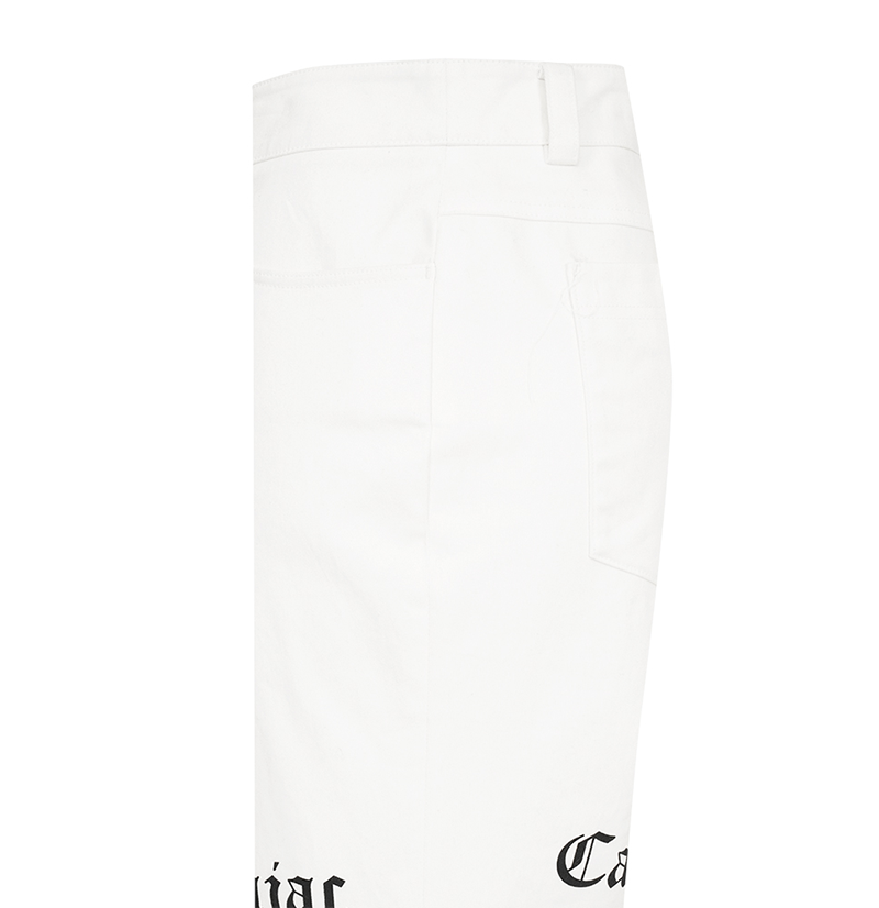 Castelbajac Men's Spandex Print Pants - White