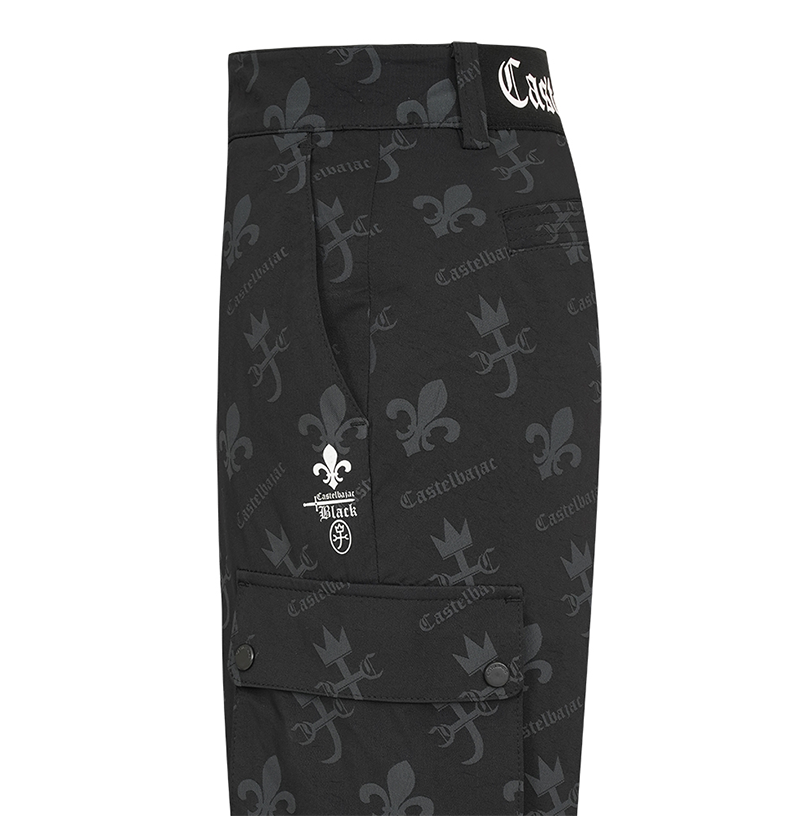 Castelbajac Men's Capsule Line Jacquard Jogger Pants - Black