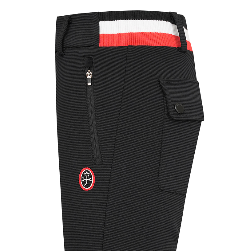 Castelbajac Women's Tri-Color Point Bootcut Pants - 2 Colors
