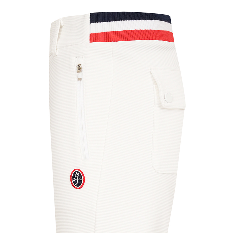 Castelbajac Women's Tri-Color Point Bootcut Pants - 2 Colors