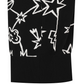 Castelbajac Women's Big Collar Pattern Zip-Up Cardigan - Black