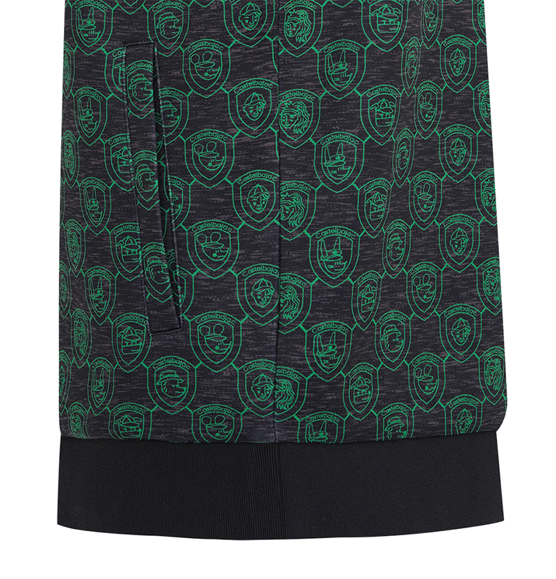 Castelbajac Men's JQD Print Training Top - Green