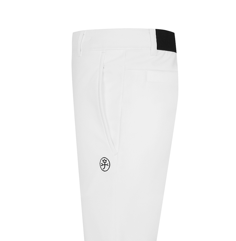 Castelbajac Women's Poly Bonded E-Band Slim Pants - White