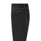 Castelbajac Men's Embossed Point Standard Denim Pants - Black