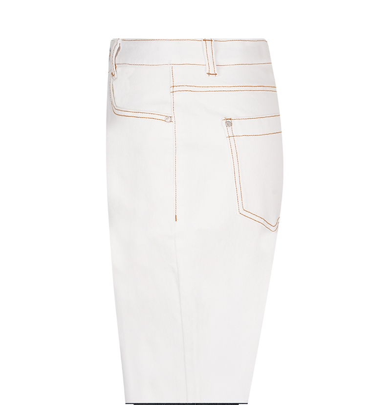 Castelbajac Men's Embroidered Point Standard Denim Pants - Ivory