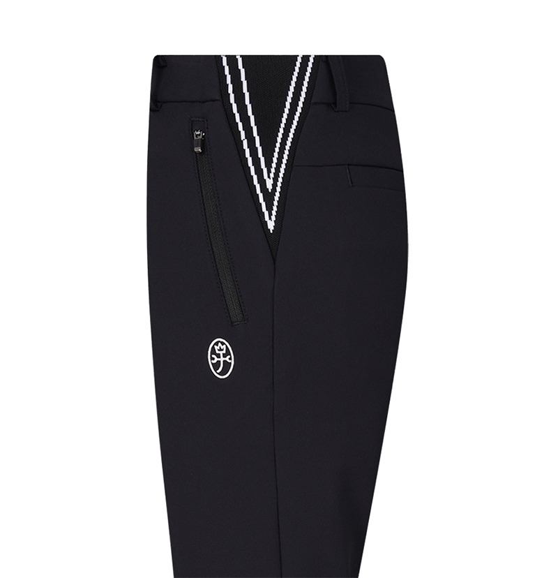 Castelbajac Women's Side-Slit Slim Pants - Black