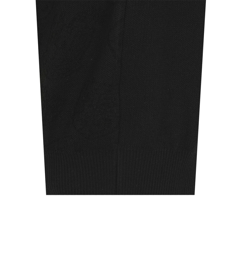 Castelbajac Men's Emblem Pattern Jacquard Knit Vest - Black