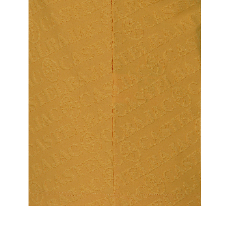 Castelbajac Women's Character Point Jacquard Collar T-Shirt - Mustard