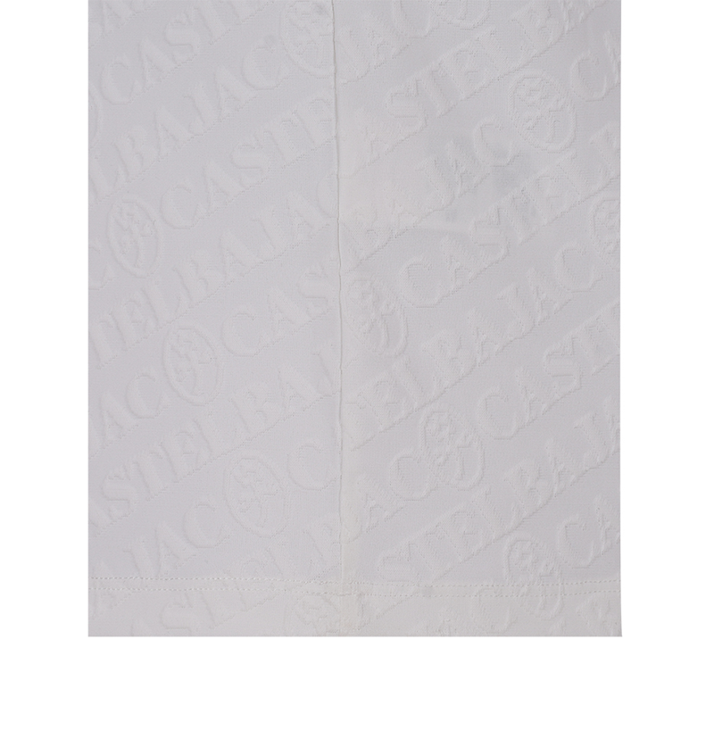 Women's Character Point Jacquard Collar T-Shirt - White