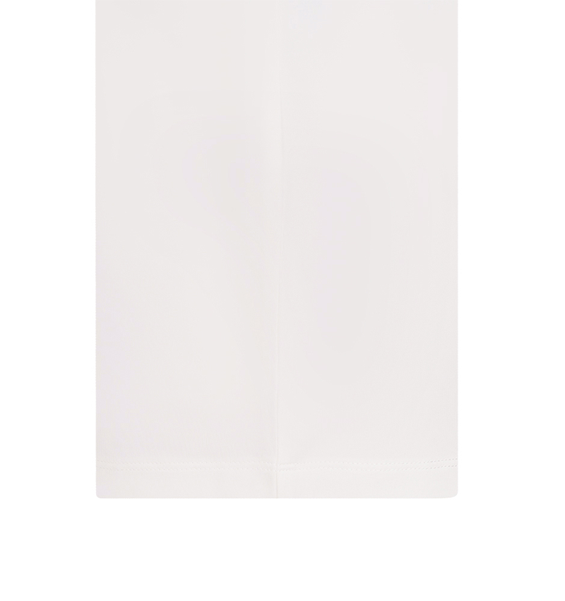 Women's Logo Embroidered Basic Collar T-Shirt - White