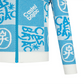 Castelbajac Men's Patterned Zip-Up Sweater Cardigan - Blue