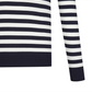 Castelbajac Men's Striped Round Sweater - Navy