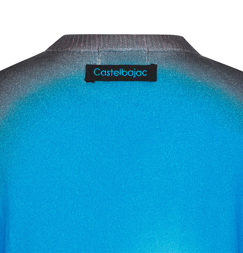 Castelbajac Women's Full-Length Lettering Sweater - Blue