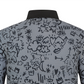 Castelbajac Men's Seasonal Pattern Long-Sleeve Collared T-Shirt - Black