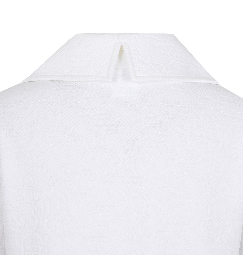 Castelbajac Women's Big Collar Jacquard T-Shirt - White