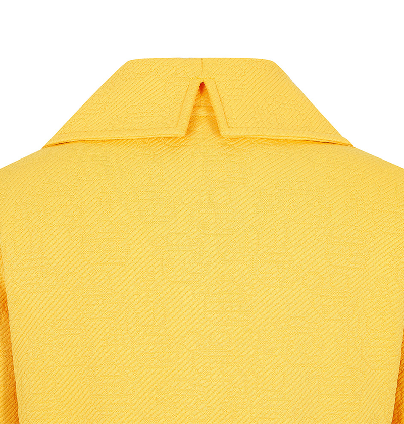 Castelbajac Women's Big Collar Jacquard T-Shirt - Yellow