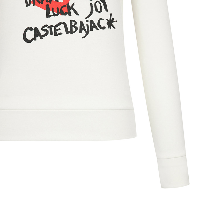 Castelbajac Women's Artwork Print Round T-Shirt - Ivory