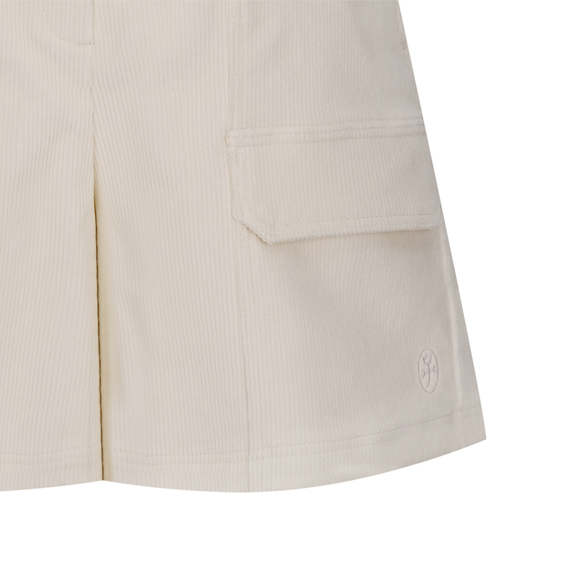 Castelbajac Women's Corduroy Shorts - Ivory