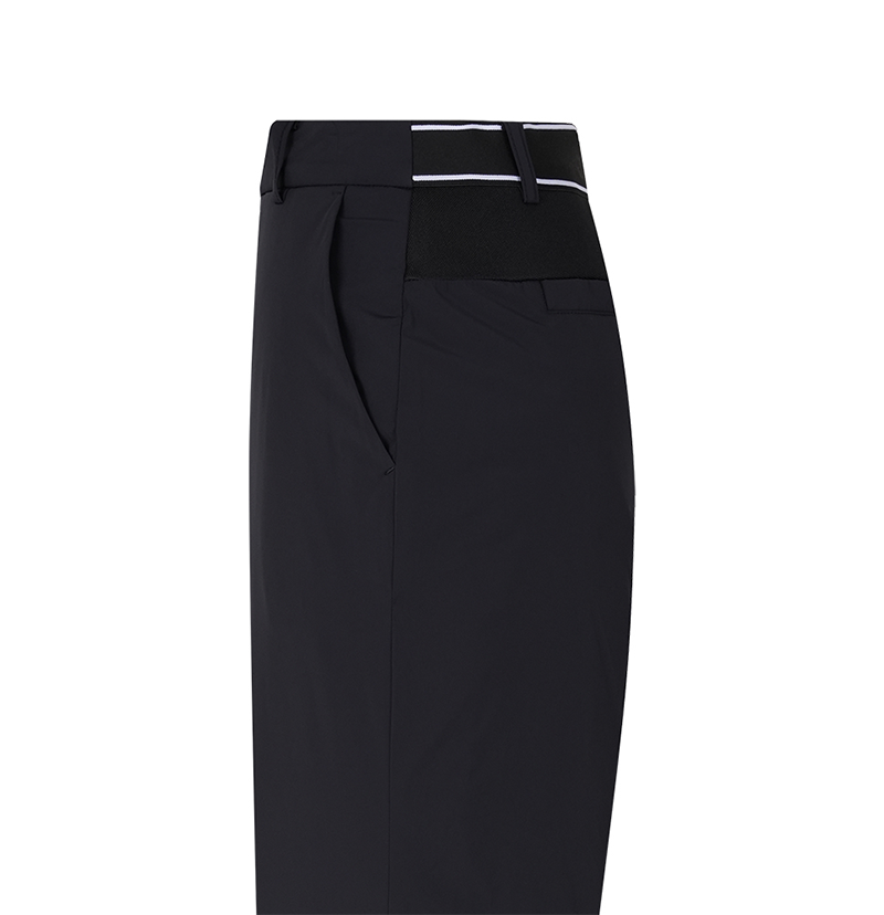 Castelbajac Men's Black Line Color Block Band Stretch Padded Jogger Pants - Black
