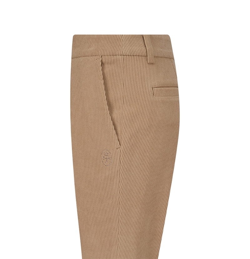 Castelbajac Men's Corduroy Standard Fit Pants - Beige