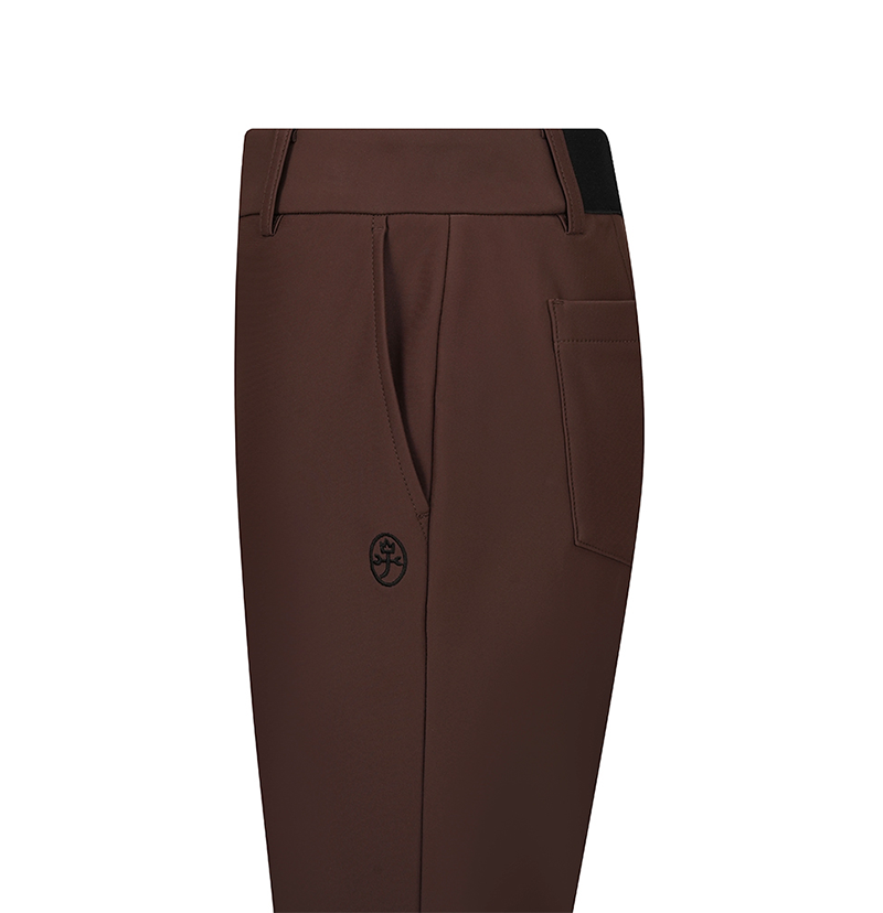 Castelbajac Women's Logo Band Fleece Bootcut Pants - Brown