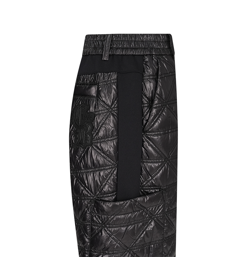 Castelbajac Women's Black Line Quilted Padded Jogger Pants - Black