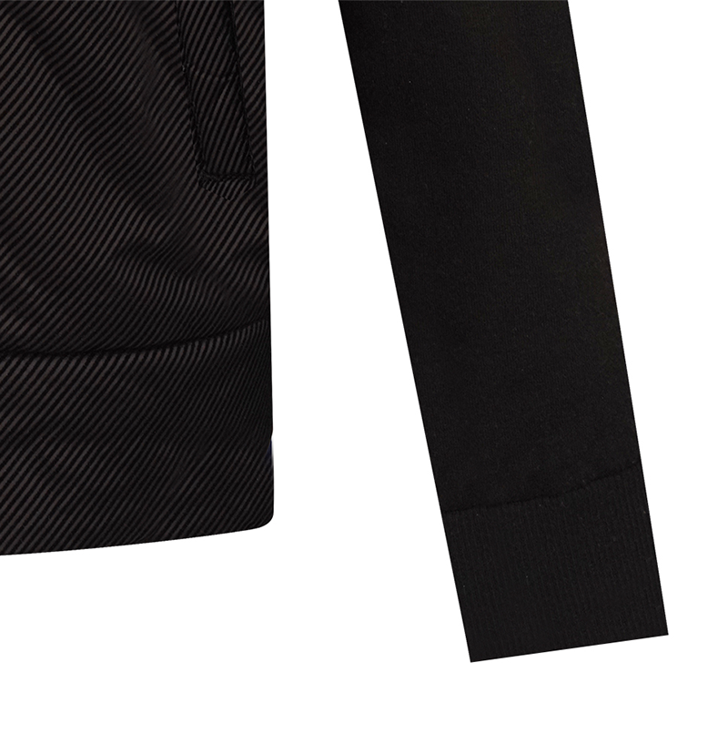 Castelbajac Men's Black Line Woven Mix Hybrid Padded Jumper - Black