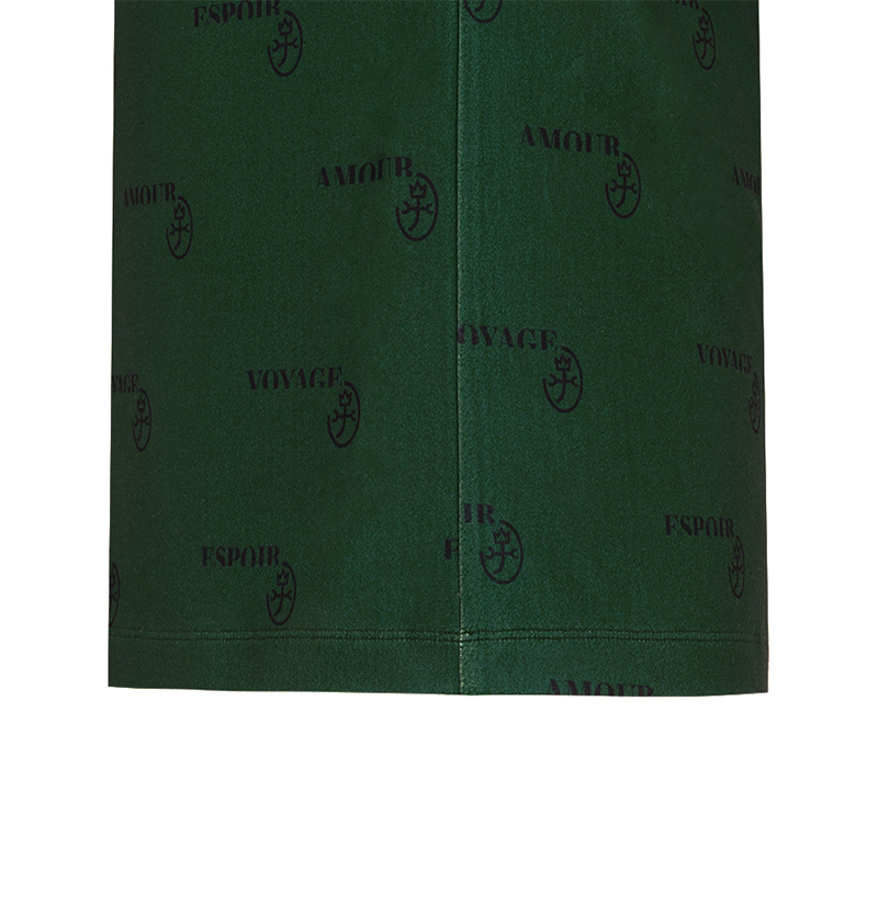 Castelbajac Men's Pattern Print Collared T-Shirt - Green