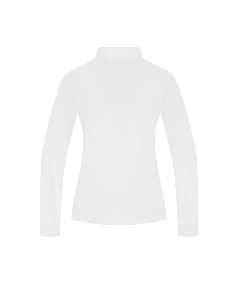 Castelbajac Women's Logo Embroidered Fleece Half-Length T-Shirt - White