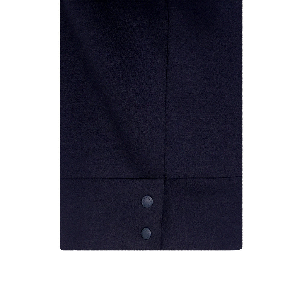 Castelbajac Women's Character Embroidered Half-Zip T-Shirt - Navy