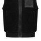 Castelbajac Women's Black Line Leather Pocket Point Pleated Vest - Black