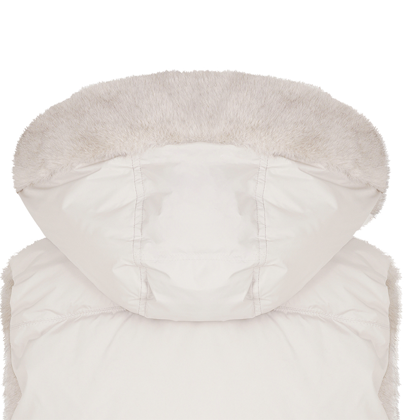 Castelbajac Women's Fur Duck Down Padded Vest - Grey