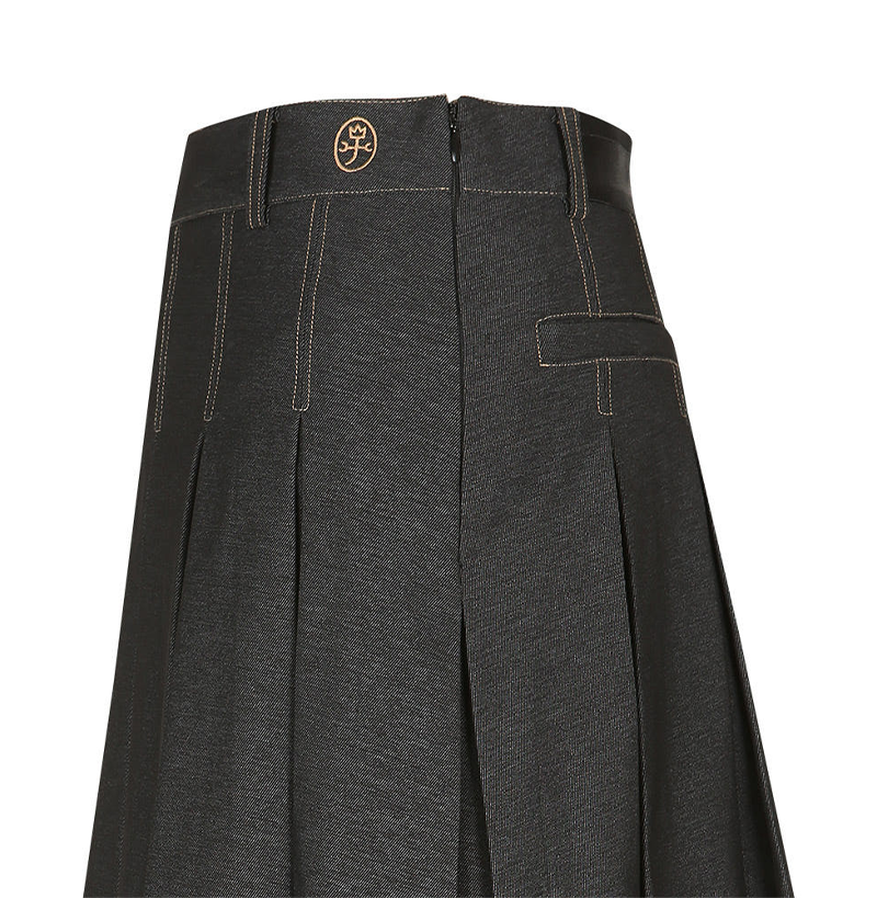Castelbajac Women's Ball Pouch Pleated Culotte Skirt - Black