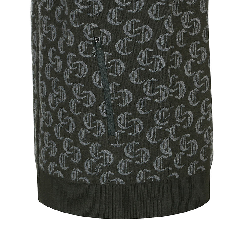 Castelbajac Men's Jacquard Zip-up Knit Cardigan - 2 Colors