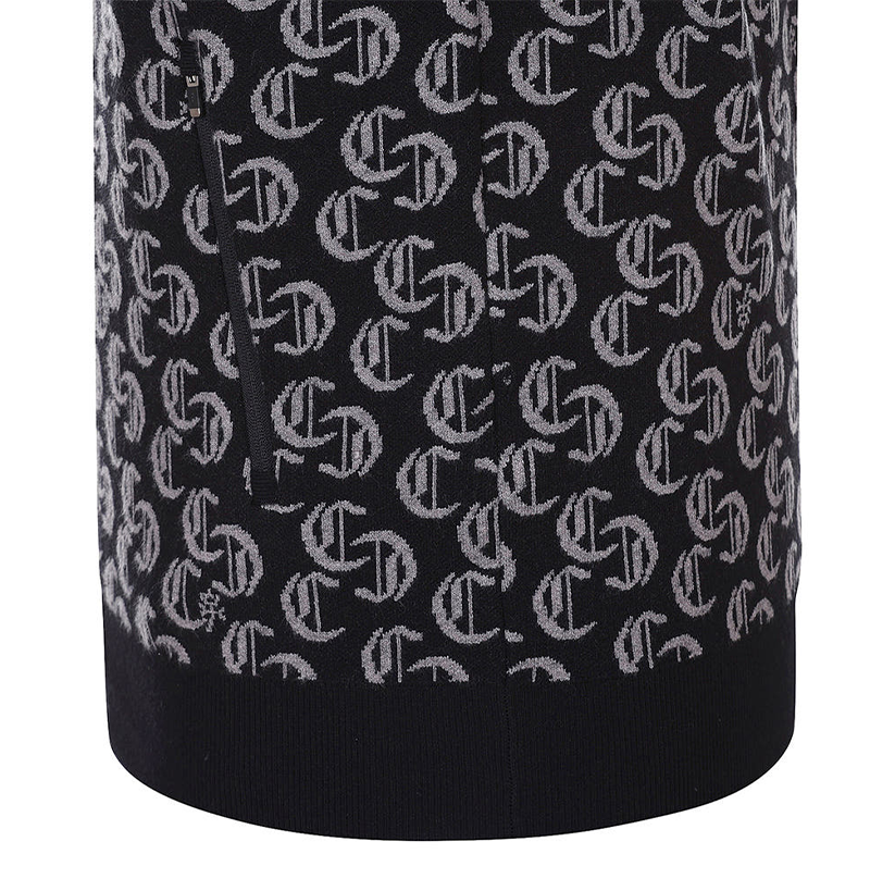 Castelbajac Men's Jacquard Zip-up Knit Cardigan - 2 Colors