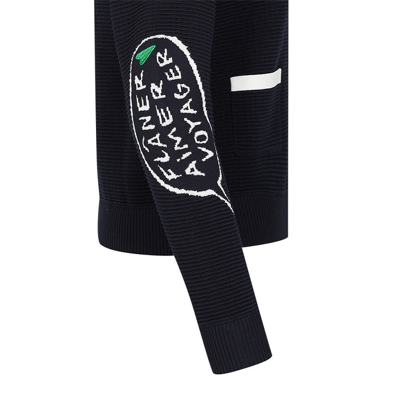 Castelbajac Women's Color Block Artwork Zip-up Knit Cardigan - 2 Colors