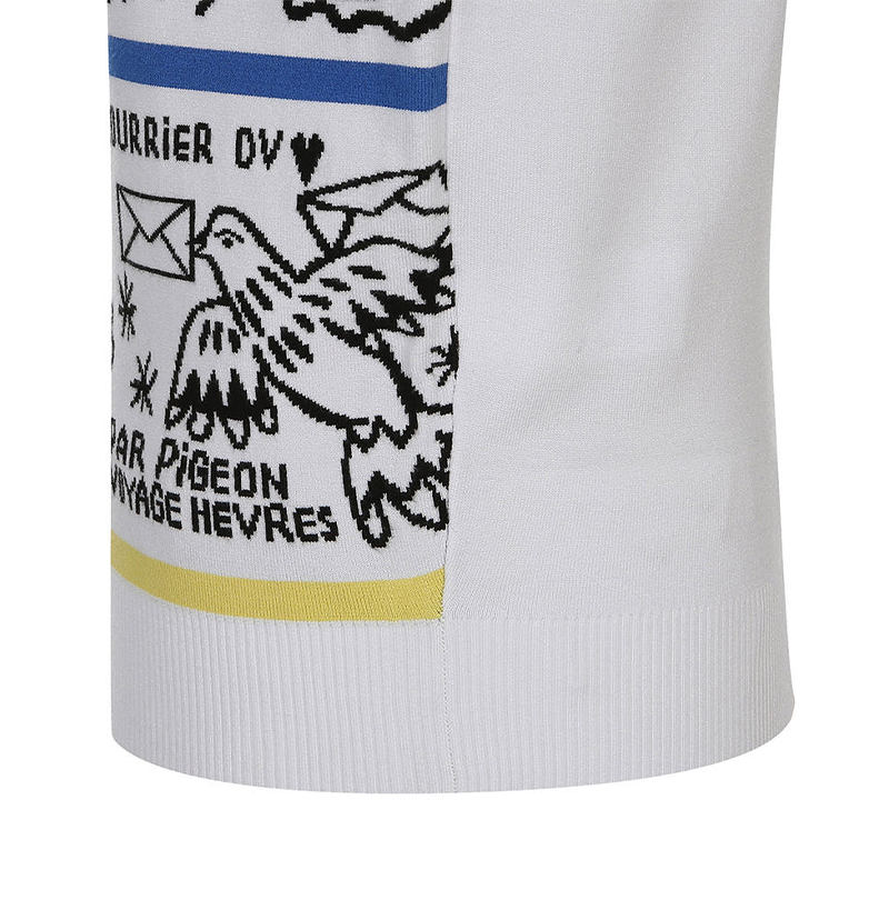 Castelbajac Women's Artwork Jacquard Knit Vest - 2 Colors