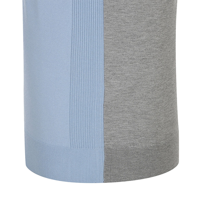 Castelbajac Men's Reverse Color Block Collar Knit - 2 Colors