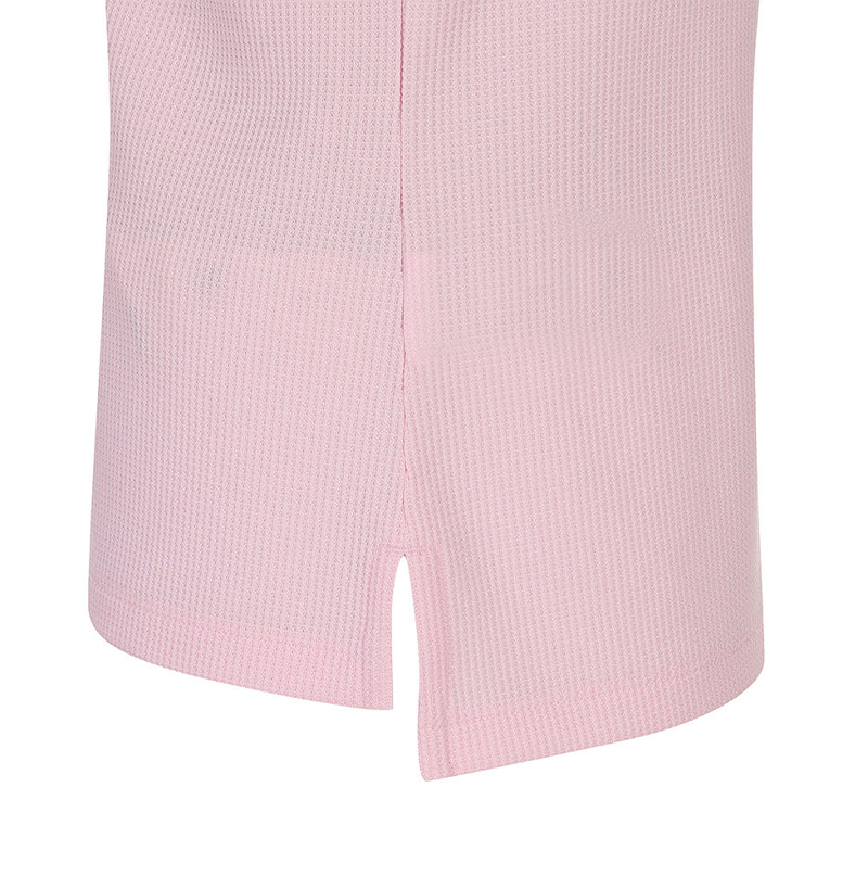 Castelbajac Women's Textured Color Block Big Collar T-shirt - Light Pink