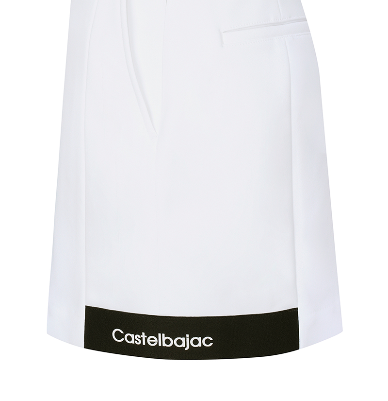 Castelbajac Women's Fleece Semi H-Line Culottes - White