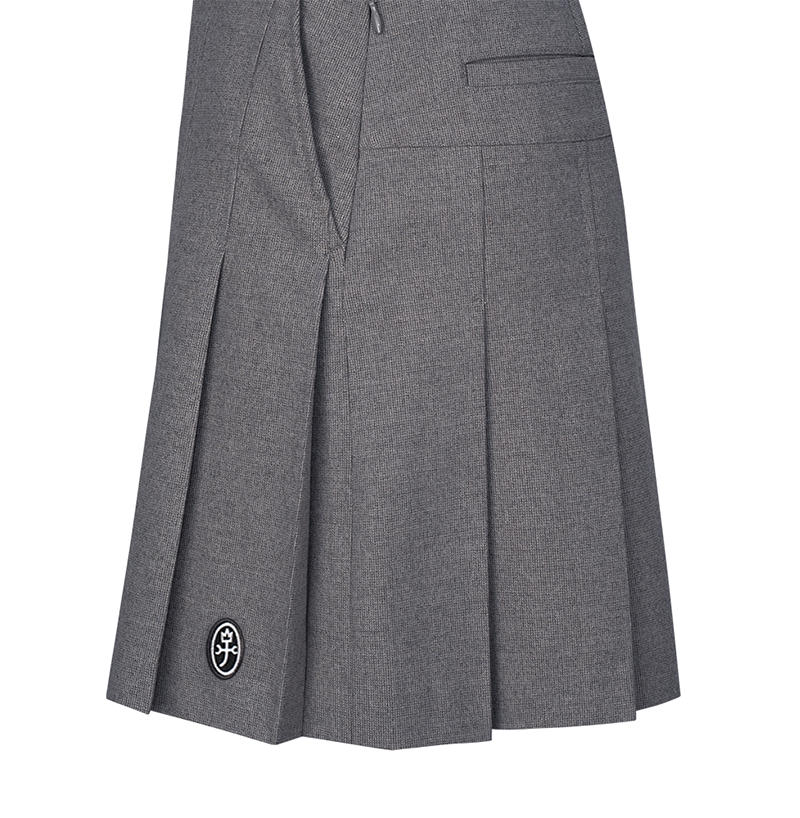 Castelbajac Women's Two-Tone Pleated Culottes - Grey