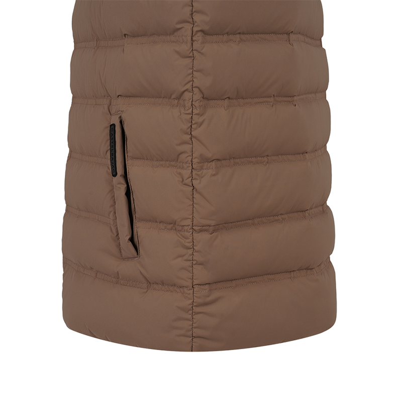 Castelbajac Men's Lightweight Duck Down Padded Vest - Brown