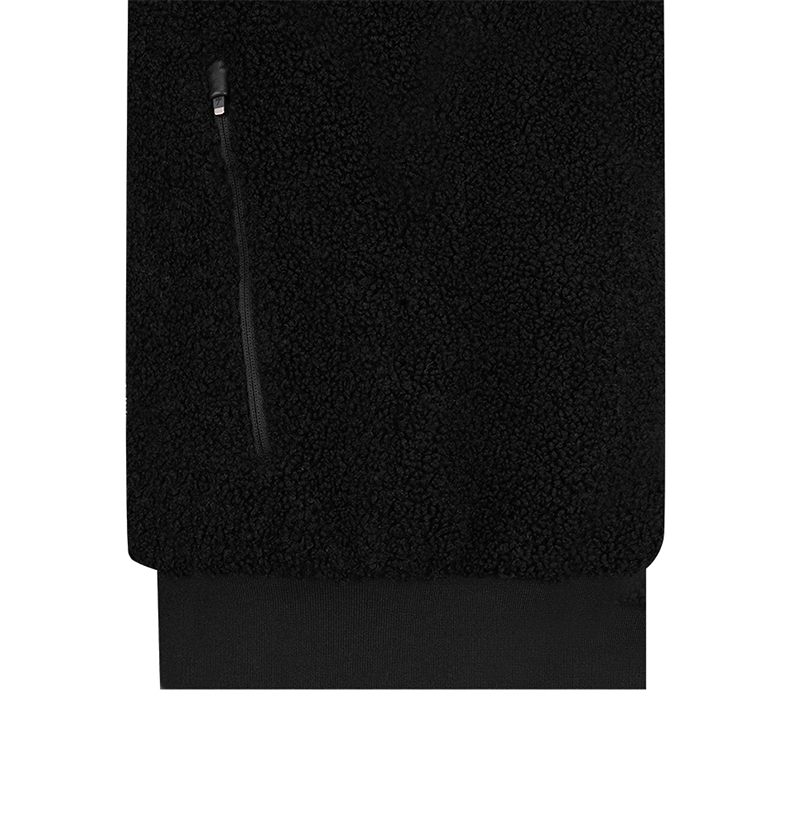 Castelbajac Women's Black Line Leather Pocket Point Pleated Vest - Black